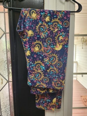 Lularoe Pants Womens Plus TC  Multicolor Geometric- Floral Comfy Casual Leggings - Image 1 of 2