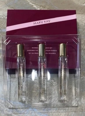 Juego de perfumes para mujer Mary Kay ~ 3 aerosoles .25 fl oz ~ VIVE AMOR Y SUEÑA SIN MIEDO Foto 1 de 4