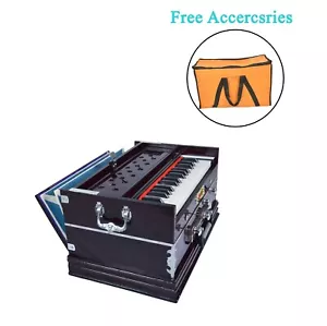 Indisch Musical Instrument Harmonium 32 Schlüssel 4 Stopper Doppel Kail Holz - Bild 1 von 10