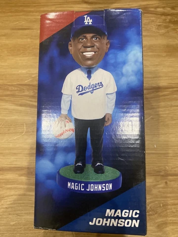 Magic Johnson Dodgers Bobble Bobblehead SGA ~ Lakers Cover