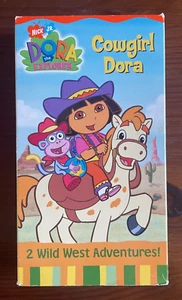 VHS Cowgirl Dora the Explorer Video Tape 2 Wild West Adventures EUC 2003 Nickel - Picture 1 of 10