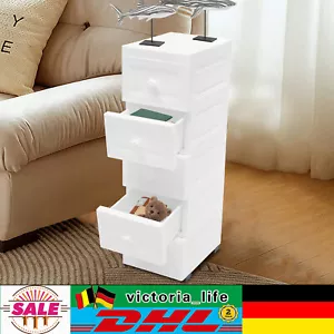 Badrollwagen Rollcontainer Küchenwagen Rollwagen mit 5 Schubladen Küche Weiß - Bild 1 von 22