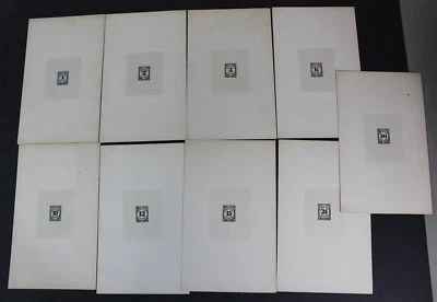 US - Lot of 9 Official Stamps Large Proofs ,Scott# O47P1-O55P1- Unused, NH ,NG   - Image 1 of 2