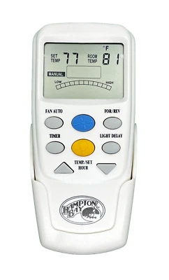 Genuine Hampton Bay Ceiling Fan Remote Control - CHQ7096T W/ REVERSE