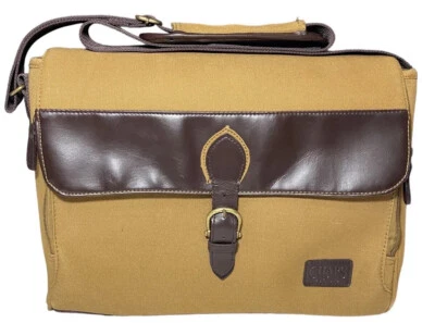 CHAPS by Ralph Lauren Clásico Bolso Mensajero Lona Portátil Maletín Adjunto Foto 1 de 4