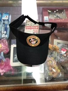 Vintage Dunkin Donuts DD Visor Hat Cap Black Work Hat Espresso Lattes Cappuccino - Picture 1 of 3