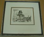 CHARLES BRAGG Original Etching " Doctor Sneed " Caricature - Signed - #53/125