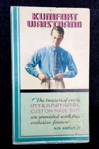 Vintage Mens Wear Sign Advertising Store Display 1940’s 8.5”x 15” - Picture 1 of 4