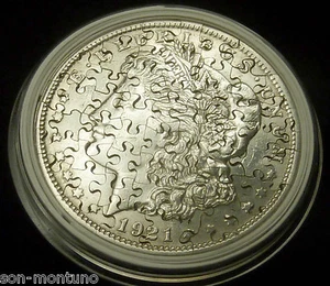 US SILVER DOLLAR JIGSAW PUZZLE COIN You Pick a Morgan or Peace / 25 or 55 Pieces - Picture 1 of 18