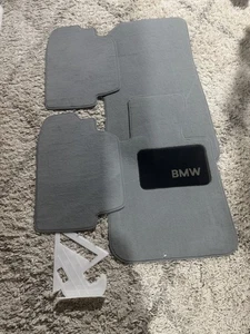 BMW E82 1 Series Coupe Gray Carpet Floor Mats Set 4pc Genuine OEM 82110036869 - Foto 1 di 3