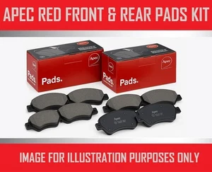 FRONT AND REAR BRAKE PADS APEC RED FOR SUBARU FORESTER 2.0 TD 2008-13 - Picture 1 of 6