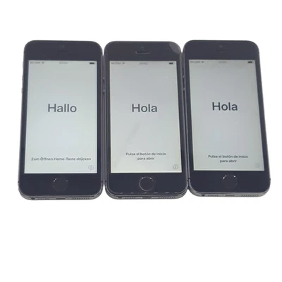 Bundle x3 Apple iPhone 5s A1457 16GB Space Grey Unlocked Smartphone - Image 1 of 4