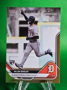 Dillon Dingler 2025 MLB TOPPS NOW 813 Detroit Tigers GOLD Foil /50 - Picture 1 of 2