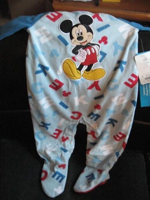 Cobertor de lã Disney bebê Mickey Mouse tamanho 18-24 meses novo com etiquetas - Imagem 1 de 4