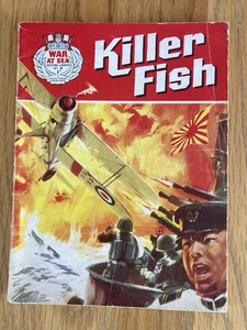 War At Sea Picture Library No 2: Killer Fish. Fleetway Picture library 1962 - Foto 1 di 6
