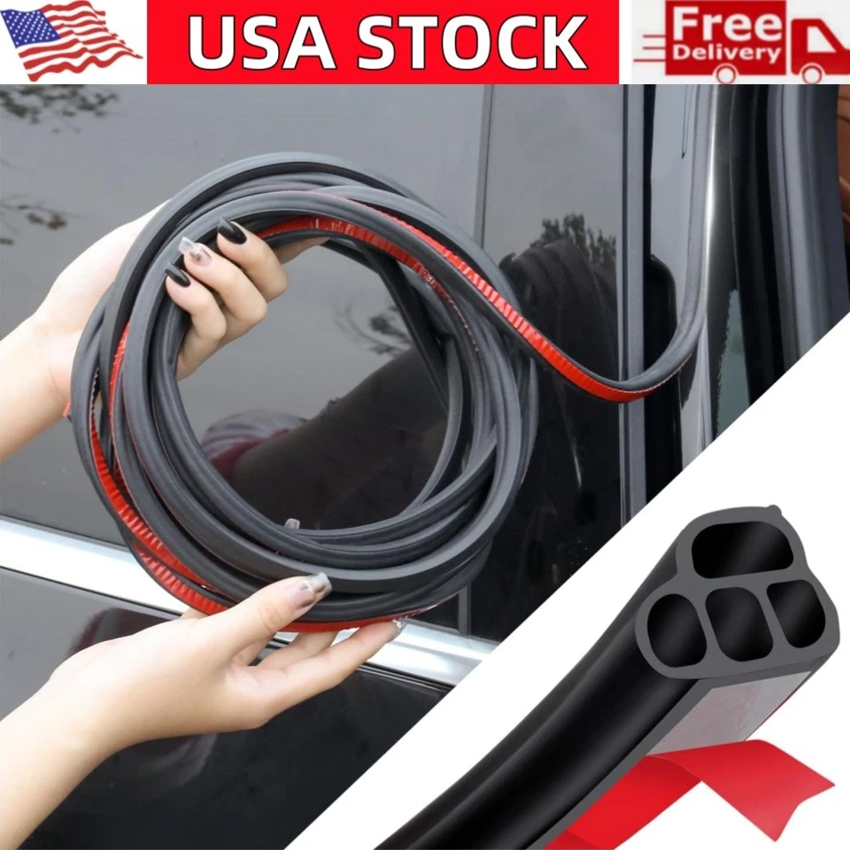 Tira de sellado de goma insonorizante universal de 33 pies para capó de maletero de puerta de coche Foto 1 de 4