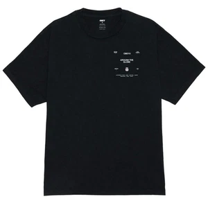 Obey Around The Globe Pigment True Vintage Black - Picture 1 of 6