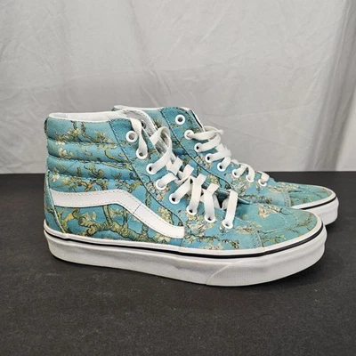 VANS Sk8 Almond Blossom 2018 Museo Van Gogh Hi Teal Floral Para mujeres 8 Para hombres 6.5 Foto 1 de 4