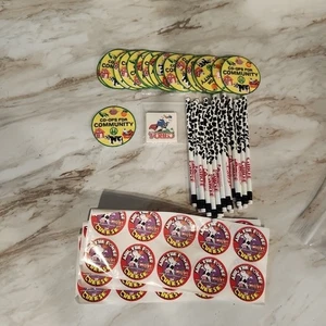 CABOT CHEESE EDUCATIONAL CLOTH PATCH SCOUT STYLE SET PENCIL TATTOO STICKER - Picture 1 of 5