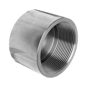 Cap 2" Class 3000 (3M) Threaded NPT 304-L Forged Stainless Steel - Picture 1 of 8
