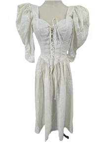 Sweetheart GUNNE SAX Cotton Eyelet Broderie Anglaise Corset MIDI Size 3 XS - AC - Picture 1 of 15