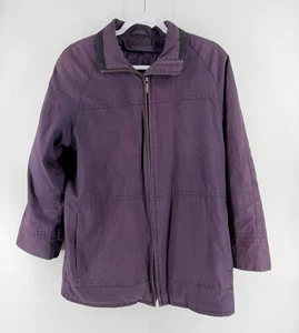 London Fog Women’s Jacket Size S Reg Zipper Quilt Lining Pockets Plum Color - Picture 1 of 11