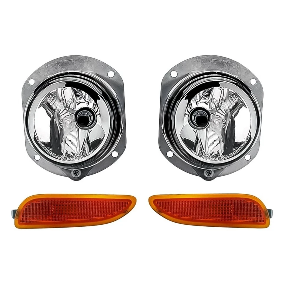 For Mercedes-Benz CLK350 06-09 4-Piece Kit (Driver and Passenger Side Fog - Imagem 1 de 1