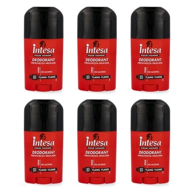 intesa pour Homme Deostick YLANG YLANG 6x 50 ml - deo stick ohne Alkohol