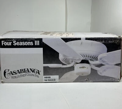VTG Casablanca Ceiling Fan Four Seasons III 52” Washed Bronze (NEW OPEN BOX) - Image 1 of 4