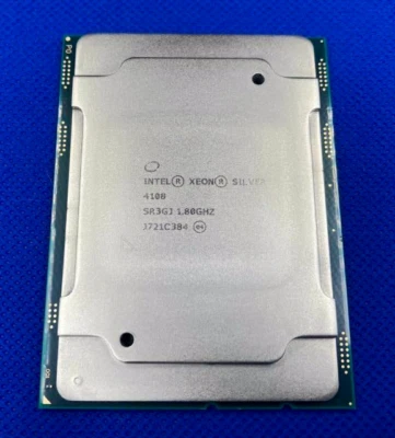 SILVER 4108 INTEL XEON PROCESSOR 1.80GHZ 11M 8 CORES 85W CPU SR3GJ - Image 1 of 2
