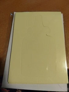 3X DOUBLE CARDS FOR MAKE CRAFTS ETC 15X10.5 CM YELLOW (DC104) - Picture 1 of 1