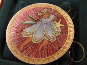 P Buckley Moss 1994 terzo angelo della trilogia ornamento natalizio disco arte bambino - Foto 1 di 6