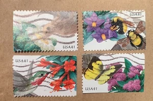 USA41 Pollinators Stamp Collection Set - Picture 1 of 5