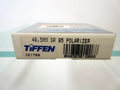 New Tiffen 40.5mm Round Glass Self Rotating 85 Polarizer (SR 85 Pola) - Image 1 of 3
