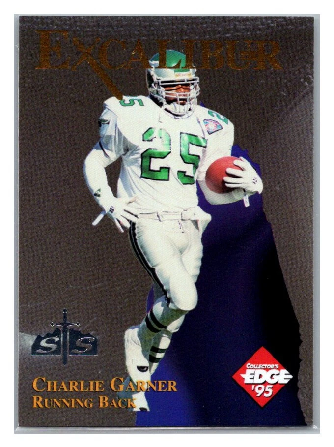 1995 Collector's Edge Excalibur 22K Sword Stone Silver Charlie Garner #23 TC8812 - Image 1 of 2