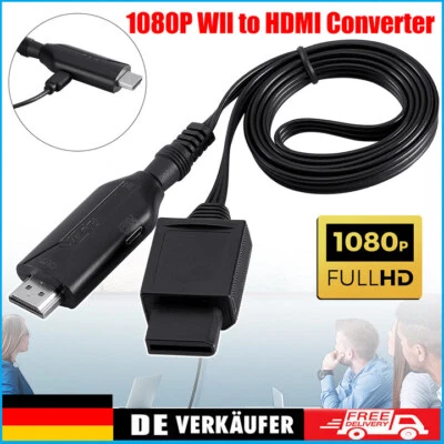 Wii auf zu HDMI Adapter Konverter Full-HD TV 1080P/720P Video Audio HDMI Kabel - Bild 1 von 4