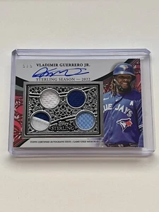 2023 Topps Sterling Vladimir Guerrero Jr Game-Used  Patch Auto Blue Jays #d 5/5! - Picture 1 of 2