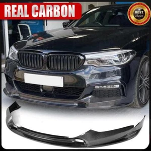 Real Carbon Front Bumper Lip Spoiler For BMW G30 G31 G38 531i 540i M-SPORT 17-20 - Imagen 1 de 12