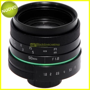 Obiettivo 50mm f1,8 con innesto Cine, compatibile con mirrorless, copertura APS - Imagen 1 de 4
