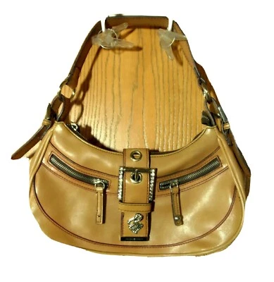 ROCAWEAR Diseñador Bolso de Mano Cartera Caramelo Marrón Bolso de Hombro Baguette Tamaño Más Pequeño Foto 1 de 4