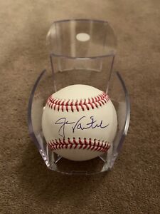 Jason Varitek Autographed Baseball Boston Red Sox WITH CASE