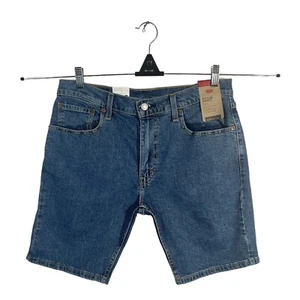 Levis 412 Mens Slim Fit Shorts Size 34 Medium Wash Stretch Fabric Stylish Casual - Picture 1 of 10