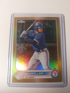 2022 Topps Pro Debut Chrome Gold Refractor #5 Ian Moller (Rangers)/50