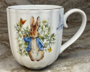 Peter Rabbit Field Of Dreams Coffee Mug Blooming Flowers And Butterflies New - Picture 1 of 13