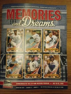 Class of 2019 HOF Induction Lot - postcards, member pin, guide, program, ticket - Image 1 of 4