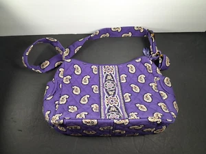 Vera Bradley Purple Paisley Shoulder Bag Simple Violet - Picture 1 of 5