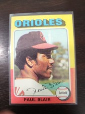 1975 Topps #275 Paul Blair - Baltimore Orioles 