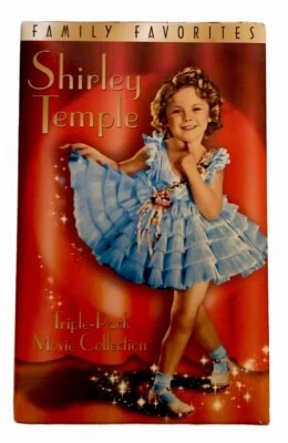 Shirley Temple Family Favorites 3 Pack Movie VHS Heidi Curly Top Baby Take A Bow - Image 1 of 4