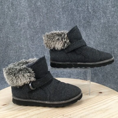 Bearpaw Botas de Nieve de Invierno para Mujer 8 Koko Gris Hebilla Punta Redonda Piel de Oveja Foto 1 de 4