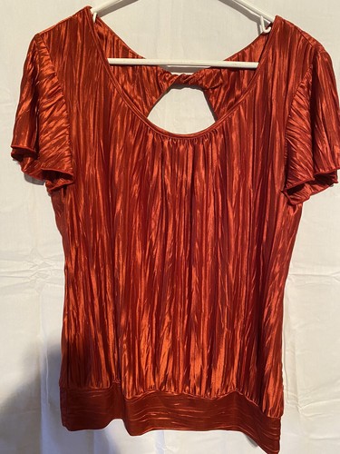 ALYX Splendida Camicetta Donna Bruciata Siena Ritagliata Schiena Taglia M